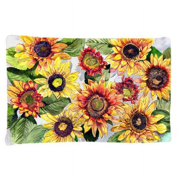 20.5 x 30 in. Sunflowers Moisture Wicking Fabric Standard Pillow Case