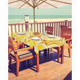 thumbnail image 2 of nqOlkjepod Lemon Outdoor Tablecloth with Umbrella Hole & Zipper, Summer Watercolor Yellow Fruits Rectangle Table Cover 60x120 Inch, Dining Waterproof Table Cloth Protector for Patio/Party/Picnic, 2 of 7