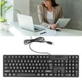 thumbnail image 4 of 104 Key Keyboard, Large Character Design Wired Large Print Keyboard Exquisite Craftsmanship  For Elderly For Desktop Computer For Laptop, 4 of 8