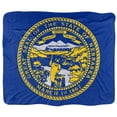 thumbnail image 2 of Logovision Blanket, 50"x60", Nebraska Flag Silky Touch Sherpa Back Super Soft Throw Blanket, 2 of 5
