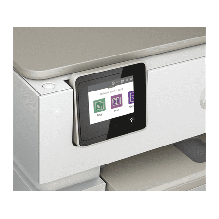 HP - ENVY Inspire 7255e Wireless All-In-One Inkjet Photo Printer with 3 months of Instant Ink included with HP+ - White & Sandstone