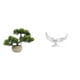 thumbnail image 1 of Árbol bonsái artificial,Bonsái artificial para decoración de escritorio o interior,Bonsái artificial,planta falsa en maceta.,Escultura de ángel,Estatua de ángel blanca para decoración, 1 of 8