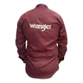 thumbnail image 3 of Camisa Wrangler Bordada Lisa Algodón Premium Para Hombre, 3 of 4