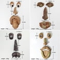 thumbnail image 3 of Tree Faces Decor Outdoor  Tree Face Outdoor Statues Old Man Tree Hugger Bark Ghost Face Facial Features Decoration Funny Yard Art for Easter Creative Props, 3 of 4