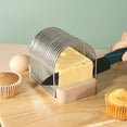 thumbnail image 2 of Bxaolu Bread Slicer for Homemade Bread - Stainless Steel Bread Cutter, Slicing Guide - Bread Loaf Slicer for Sourdough, Cakes, Bagels, Loaves - Kitchen Baking Tool & Gift, 2 of 6