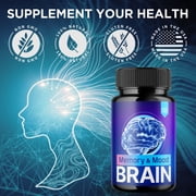 Memory and Mood Brain Advanced Formula Brain Support Pills Maximum Strength Supplement 180 Capsules