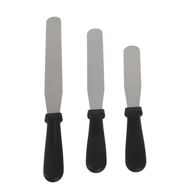 Cake Cream Spatula Knife Baking Tool Stainless Steel Cake Spatula 3 Pcs