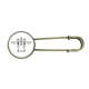 thumbnail image 1 of EsES Broche De Broche De Metal Antiguo Unbranded M, 1 of 3