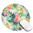 thumbnail image 2 of Disketp Tropical Flowers Small Mouse Pad 7.9x7.9 Inches,Washable Round Mousepad For Office Laptop Computer,Non-Slip Rubber Base Mouse Pads For Wireless Mouse, 2 of 9