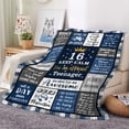 thumbnail image 2 of 16th Birthday Gifts for Boy, 16th Birthday Decorations for Boys, 16 Year Old Boy Birthday Gift Ideas, Soft Teenager Present Blanket 60 x 50 Inches, 2 of 4