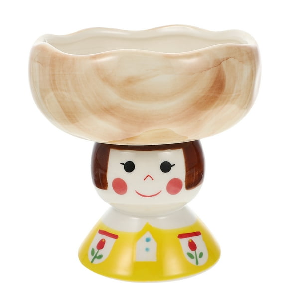 NUOLUX Bowl Ceramic Footed Dessert Mug Bowls Trifle Cups Serving Cereal