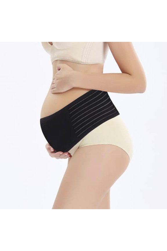 Maternity Belly Bands for Pregnant Women, Breathable Back Support Maternity Belt, Waist and Pelvic Support Belt For Pregnancy, Abdominal Binder Back Brace, Adjustable Maternity Belt