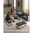 thumbnail image 4 of SONGMICS HOME LUIZ Collection - Ottoman, Round Coffee Table, Footstool, Reversible Top, Padded Seat, Side Table,Ink Black, 4 of 6