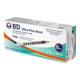 thumbnail image 1 of Jeringa BD Ultra Fine 6 mm para insulina U 100, 1 ml calibre 31 G x 6 mm 10 pzas, 1 of 3