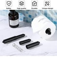 thumbnail image 4 of Porte-papier Hygiénique, Insert de Porte-Rouleau de Papier Hygiénique en Plastique 2 Pcs pour Remplacer le Rouleau de Toilette de Restaurant Domestique à Ressort, Noir, 4 of 7