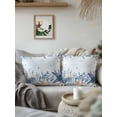 thumbnail image 2 of Outdoor Pillows Waterproof, Blue Starfish Coastal Throw Pillows with Inserts Included, Eucalyptus Summer Nautical Shell Indoor Outdoor Decorative Lumbar Pillow for Bed/Couch/Patio 18"x18", 1Pcs, 2 of 8