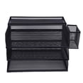 thumbnail image 2 of 3 Tray Paper Organizer, Non Slip Iron 3 Tier Letter Tray  for Home, 2 of 7