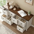thumbnail image 2 of EnHomee Dresser for Bedroom White Dresser TV Stand Farmhouse Dresser with 8 Drawers, 2 of 7