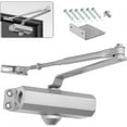 thumbnail image 1 of Automatic Hydraulic Door Closer With Stop Ce, Adjable , Closed 25-45 Kg Doorsilver, 1 of 4