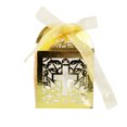 thumbnail image 1 of Yingyy 50 Pieces Gift Boxes Snack Chocolate Cookie Package Holder Paper Decorative Atmospheres Packing Ribbon Hollow Container Reflective Gold, 1 of 8