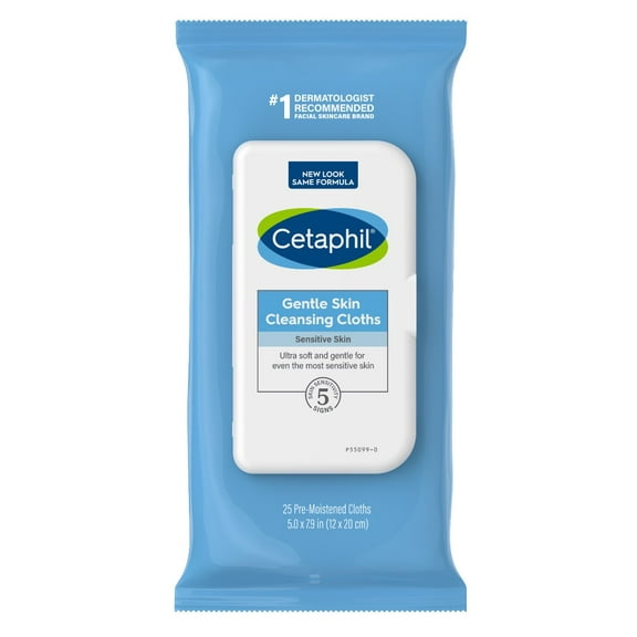 Cetaphil Gentle Skin Cleansing Clothes 25 Count (Pack of 3)