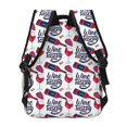 thumbnail image 3 of Haiem Red Wine Glass Bottle Printed School Backpack,Casual Travel Lightweight Backpack,Durable Comfortable Multifunctional Backpack,Laptop Backpack, 3 of 5