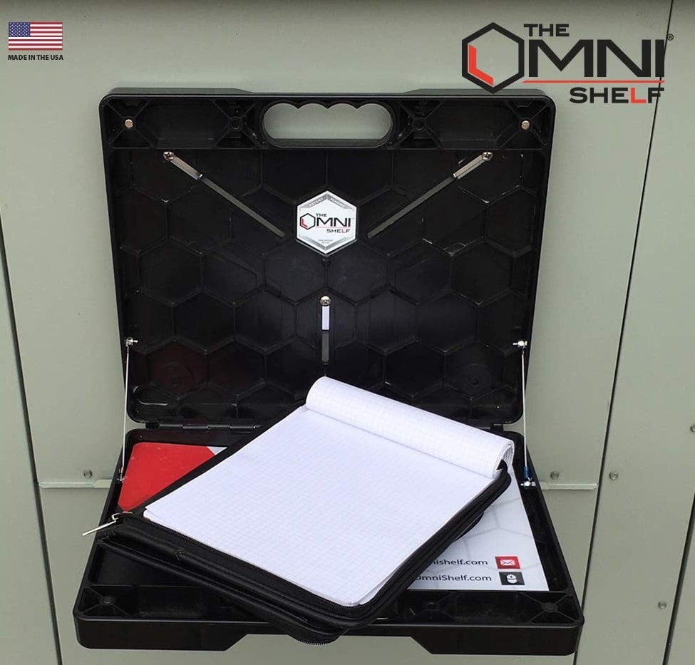 The Omni Shelf - New - Magnetic Toolbox Utility Shelf - 40 lb. Capacity- Hands Free Portable Workstation - Perfect for Numerous Occupations