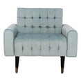 thumbnail image 2 of SAFAVIEH Amaris Mid-Century Modern Tufted Accent Chair, Slate Blue, 2 of 7