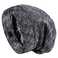 thumbnail image 1 of SOLZEK Gorro para Dormir Envoltura de Cabello de Seda Real con Correa Ajustable Gorro de Noche fácil de Usar Anti Frizz Doble Capa Negro Brezo, 1 of 5