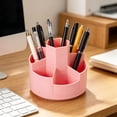thumbnail image 6 of Dvumao Rotating Pen Holder, Multi Compartment Desk Organizer for Office, Desktop Storage Box for Stationery and Makeup Brushes, 6 of 7