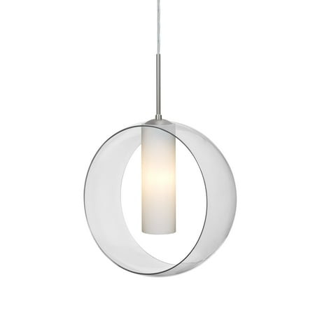 

Besa Lighting 1Jt-Plato-Led Plato 1 Light 12 Wide Led Pendant - Nickel