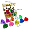 thumbnail image 2 of BESTSKY Dive Gems For Pool For Kids,Plastic Pool Gems Dive Pirate Treasure Chest Colorful Glowing Stones Diamonds Mini Halloween Party Child, 2 of 7