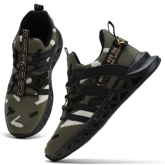 Non-Slip Lightweight Breathable Shoes for Little Kids/Big Kids (Camouflage 11)
