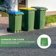 thumbnail image 6 of UEETEK 1Pack Garbage Bin Plastic Lid Green Seamless Construction Prevent Water Pooling for Hotels, 6 of 6