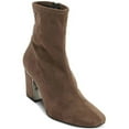 thumbnail image 3 of DKNY Womens Cavale Taupe Faux Suede Ankle Boots Shoes 9 Medium, 3 of 6