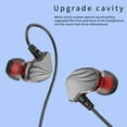 thumbnail image 3 of Matsuzay Auriculares intrauditivos con cable, micrófono incorporado, portátil, conector de 3,5mm, auriculares con Control de línea, auriculares Cables de audio/vídeo Gris, 3 of 6