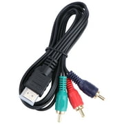 1m 3ft to 3-RCA Male Audio Video Component Convert Cable For HDTV 1080P