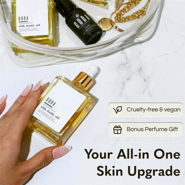 GODA Silk Body Oil for Women - Anti Aging Firming Moisturizer