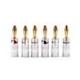 thumbnail image 2 of 24K Gold Banana Plugs Audio Jack Connectors Dual Screw Lock, 2 of 8