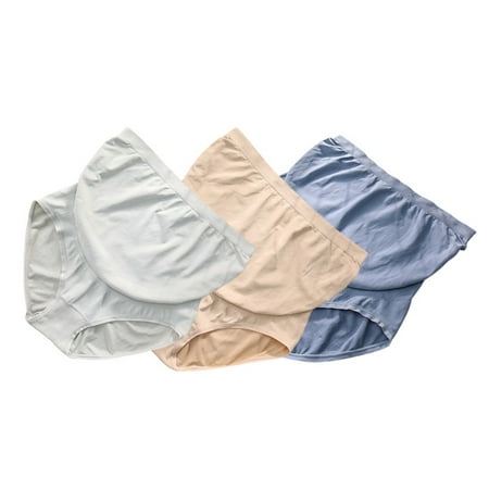 Spdoo Seamless Maternity Underwear Over Bump Plus Size Support Pregnancy Panties High Waisted 3 Pack