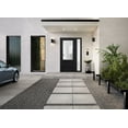 thumbnail image 4 of Front Exterior Prehung Metal-Plastic Door Frosted Glass / Manux 8422 Matte Black / Side Window / Office Commercial and Residential Doors Entrance Patio Garage 52" x 80" Right-hand Inswing, 4 of 5