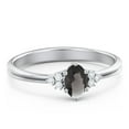 thumbnail image 1 of Birthstone Oval Ring with Shoulder Accents - Smokey Quartz (June), 1 of 5