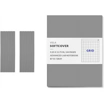 Vela Sciences B7 (12-Pack) Expanded Softcover Lab Notebook, 9.25 x 11.75 in (23.5 x 30 cm), 144 Pages, Permanent Bound, 70lb Heavyweight Paper (Grid)