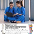thumbnail image 2 of 3 Pairs Plus size compression socks wide calf ​ 20-30 mmhg knee high circulation swelling 2XL 3XL 4XL 5XL, 2 of 8