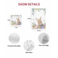 thumbnail image 7 of Easter Bunny Kitchen Dish Towels for Drying Dishes Set of 3, Colorful Easter Eggs Eucalyptus Leaves Weeping Waffle Weave Microfiber Hand Tea Bathroom Towels Quick Dry & Absorbent Towel 12x12, 7 of 7