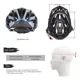thumbnail image 3 of Casco De Bicicleta + Luz De Bicicleta Recargable Usb + Gafas, 3 of 8