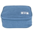 thumbnail image 3 of Bolsa de almacenamiento multifunción para accesorios electrónicos, cable, organizador de unidades USB, soporte de almacenamiento, azul, 3 of 15