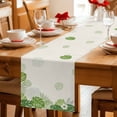 thumbnail image 5 of Tropical Palm Leaves Table Runner 72 Inches, Summer Green Botanical Leaf Plants Bed Runner Dresser Scarves Tabletop for Indoor Outdoor Parties/Ceremony/Banquet, 16" x 72", 5 of 8