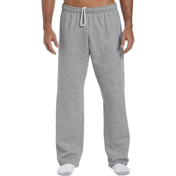 Gildan Mens Heavy Blend Open Bottom Sweatpants, 2XL, Navy