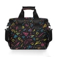 thumbnail image 7 of FORMRS Insulated Cooler Bag 24 Cans Capacity Soft Leakproof Lunch Box with Side Pockets, Black Neon Lightning, 7 of 7